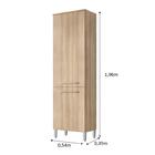 Armario Lavanderia Rebeca 2 Portas  1,96m  Pés Reguláveis