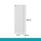 Armário Lavanderia Utilitário 1 Porta Branco Carraro