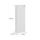 Armário Lavanderia Utilitário 1 Porta Branco Carraro