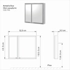 Armário Linha Retrô Cinza 52,5x48,5x9,5cm Cris Metal
