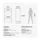 Armário Linus 67 Cm Preto Ultra Fosco Madeira Metal Industria