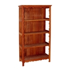 Armário Livreiro 4 Prateleiras Em Madeira Maciça