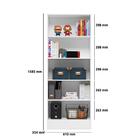 Armario Livreiro Gamer 4095 2 Portas E 3 Prateleiras