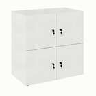 Armário Locker Duplo Module 4 Pt Branco