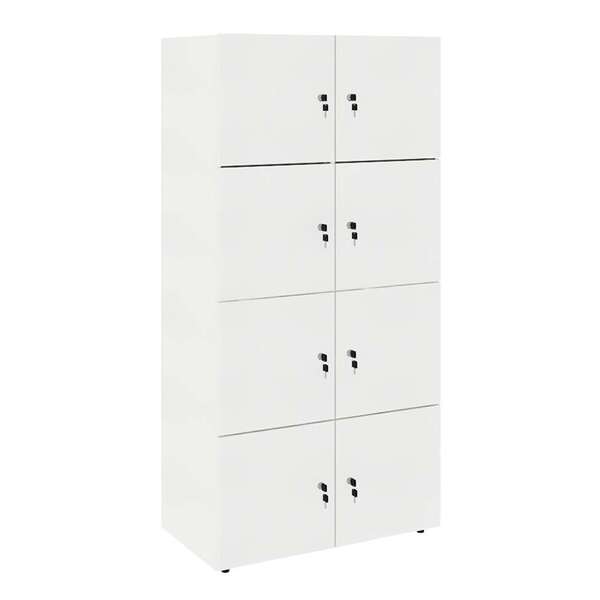 Armário Locker Duplo Module 8 Pt Branco