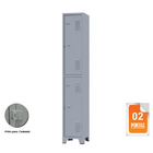 Armário Locker Para Vestiário De Aço Com 02 Portas Grandes Ci
