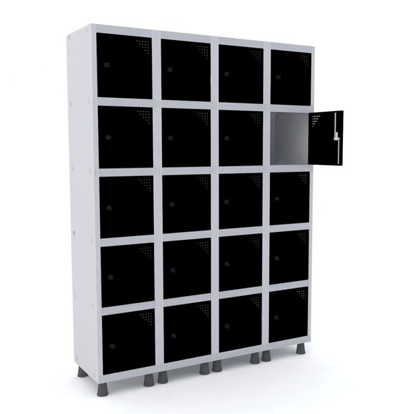 Armário Locker Roupeiro 20 Portas Aço Grp 504/20 Pandin Móvei