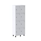 Armário Locker Roupeiro 8 Portas Aço Grp 502/8 Branco