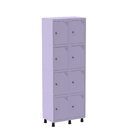 Armário Locker Roupeiro 8 Portas Aço Grp 502/8 Lilás