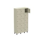 Armário Locker Roupeiro 9 Portas Aço Grp 503/9 Bege