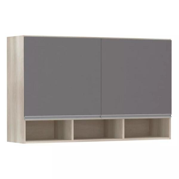 Armário Luciane 120cm 2 Portas Com Nicho Lis - Legno Crema/ci