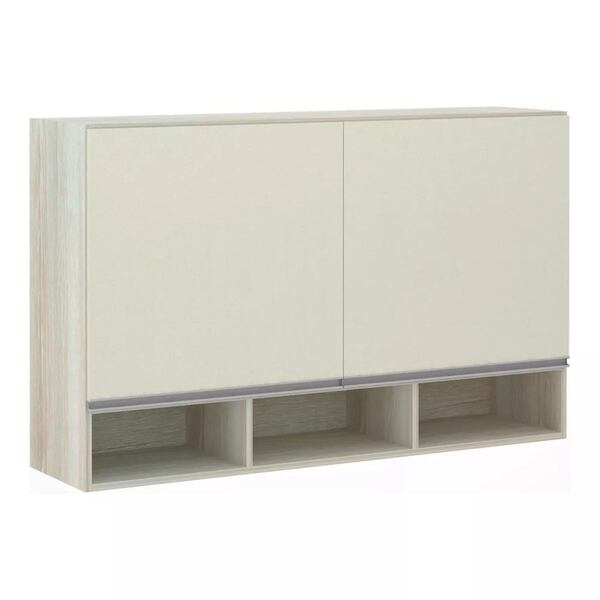 Armário Luciane 120cm 2 Portas Com Nicho Lis - Legno Crema/ka