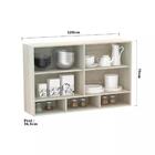 Armário Luciane 120cm 2 Portas Com Nicho Luci - Legno Crema/k