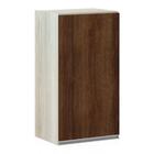 Armário Luciane 40cm 1 Porta Lis - Legno Crema/nogueira Doura