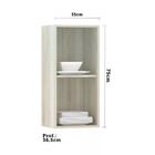 Armário Luciane 40cm 1 Porta Luci - Legno Crema/concreto