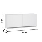 Armário Luciane Futura 120 Cm 2 Portas