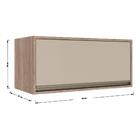 Armário Mdf Aéreo Suspenso Multiuso Parede Cozinha Porta Basc