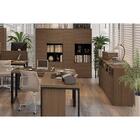 Armário Médio De Escritório Munique 3 Pt Carvalho