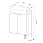 Armário Mesa Baixa Para Escritório Home Office Az1008 Mdp Bra