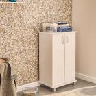 Armário Michigan Multiuso 2 Portas 4 Prateleiras Branco Polit