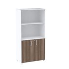 Armario Misto 02 Portas Pivotante Am1600mx-33 Branco/walnut