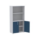 Armario Misto 02 Portas Pivotante Am1600mx-33 Cinza/azul