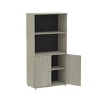 Armário Misto 02 Portas Pivotante Am1600mx-33 Nogueira Casabl