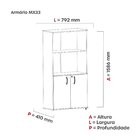 Armário Misto 2 Portas Pivot