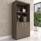 Armário Misto 2 Portas Pivotante 161,1x79,2cm Walnut