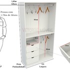 Armário Misto M3 (prateleira  Multiuso Organizador  Loja  Exp