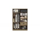 Armário Modulado 2300x1584x560 Linha Closets Adapt Nogueira