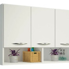 Armário Modulado Branco De 3 Portas Multiuso