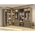 Armário Modulado De Canto 2300x1000x635mm Nogueira