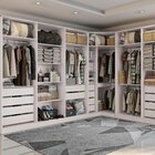 Armário Modulado De Canto Oblico 2300x1045x560mm Branco