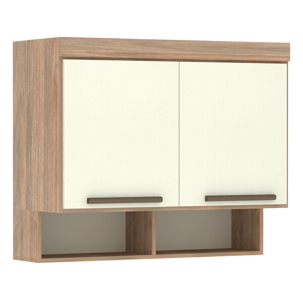 Armário Modulado Ponte Solteiro 2 Portas Com Nicho 97cm Slim