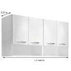 Armário Modular Branco Com 4 Portas E 2 Nichos