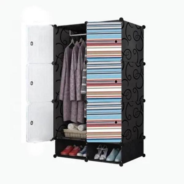 Armario Modular Guarda Roupa Organizador Arara Cabideiro Esta