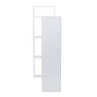 Armario Modular  Lateral Suspenso Capri 124x40x0,155Cm Branco   Darabas Agardi