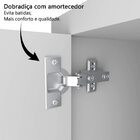 Armário Móvel Em Mdf Branco Para Lavanderia Com Tábua De Pass