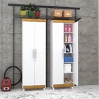 Armário Mulituso Olívia Branco Canela