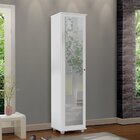 Armário Muliuso 1 Porta Com Espelho Marry Branco