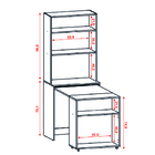 Armário Multifuncional Com Escrivaninha Retrátil Para Escritó
