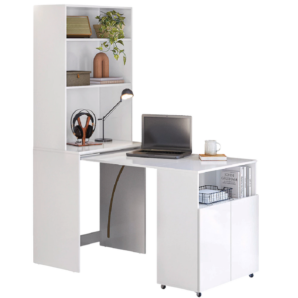 Armário Multifuncional Com Escrivaninha Retrátil Para Escritó