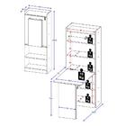 Armário Multifuncional/multiuso Com Prateleiras E Mesa Retrát