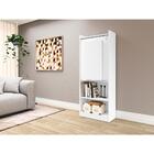 Armário Multifuncional/multiuso Com Prateleiras E Mesa Retrát