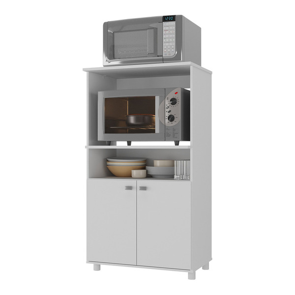 Armário Multimóveis Multiuso Para Forno E Microondas Branco R