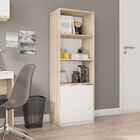 Armário Multiuso 01 Porta E 05 Nichos Recta Casa Blanca/branc