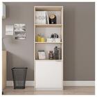 Armário Multiuso 01 Porta E 05 Nichos Recta Casa Blanca/branc