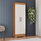 Armário Multiuso 02 Portas 03 Prateleiras B387 Cinamomo/off W