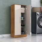 Armário Multiuso 02 Portas E 03 Prateleiras Atlântica Nature/